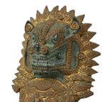 Grote Tempelleeuw Verguld Brons Beeld Thailand Foo Dog 27cm thumbnail 9