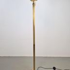Vintage Deknudt Vloerlamp Messing Regency Uplight Belgie ´70 thumbnail 3
