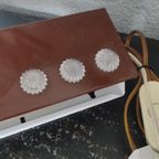Vintage Wandlamp Bedlamp Metaal Bruin thumbnail 4
