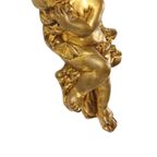 Grote Gouden Engel Cherubijn Putti Muur Decoratie Beeldje 30Cm thumbnail 4