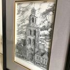 Kerktoren In Nederland, “3D Werk” In Baklijst. thumbnail 8
