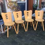 4 Stoelen. Rare Vintage Ikea- +-1970 thumbnail 2