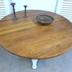 Prachtige Grote Ronde Mango Eettafel 140 Cm thumbnail 13