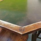 Originele Amerikaanse Western Pokertafel Met Stoelen thumbnail 4