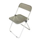 Giancarlo Piretti - Plia Lucite Folding Chair By Castelli - White Frame, Transparent Seat - Multi thumbnail 2