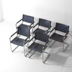 Set Van 5 Mid-century Mg5 Stoelen Van Matteo Grassi, Italië Jaren 80 thumbnail 6