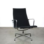 Design Vitra Draaifauteuil Model Ea 116 In Zwarte Stof thumbnail 2