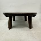 Brutalist Solid Wooden Coffee Table , 1970’S thumbnail 14