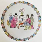 Vintage Chinese Handgeschilderde Theebus Porselein Pastel 1960’s thumbnail 7
