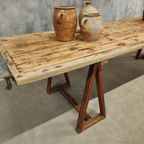 Antieke Tafel Schragentafel Xxl Tuintafel 89 X 308 Cm thumbnail 14