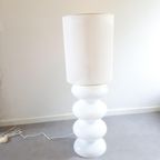 Xxl Vintage Lamp Vloerlamp Glazen Vaaslamp Jaren 70 thumbnail 7