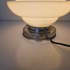 Art Deco Plafondlamp Geometrisch Opaline. thumbnail 6