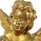 Grote Gouden Engel Cherubijn Putti Muur Decoratie Beeldje 30Cm thumbnail 7