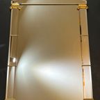 Vintage Design Spiegel Deknudt Goud Facet Randen thumbnail 2