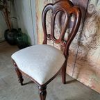 Klassieke Slaapkamer Stoel Mahonie Hout 50x40cm En 92cm Hoog thumbnail 3