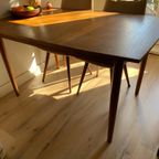 Vintage Eettafel Tafel Jaren 60 Teak Uitschuiftafel thumbnail 2