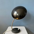 Kleine Zwarte Metalen Bureaulamp In Bauhaus-Stijl thumbnail 4