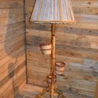 Retro Rotan Slanglamp Met 3 Planten Hangers thumbnail 7