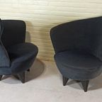 Set Of 2 Vintage Oortjes Design Fauteuils thumbnail 12