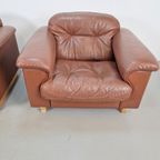 Set 2 De Sede Ds 101 Fauteuils Leer Fauteuil ’70 Nekleer thumbnail 8