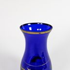François Theodore Legras - Blauwe Vaas Met Gouden Art Nouveau Decoratie - 1E Kwart 20E Eeuw thumbnail 9