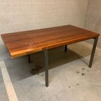 Eettafel "pali" Met Verlengstuk Van Louis Van Teeffelen Voor Wébé 1960. thumbnail 2