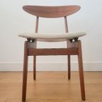 Vintage Deense Eetkamerstoel In Teak 1960 thumbnail 11