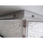 Vintage Plafondlamp, Plafonniere Met Kunststof Platen In Verchroomde Profielen, 71 X 71 Cm, Jaren thumbnail 23