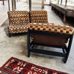 Retro Modulaire Zetel / Vintage Fauteuil / Salon 3 Delig thumbnail 6