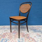 7x Vintage Rotan Stoelen, Model 215r, Thonet thumbnail 13