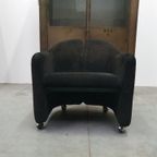 Vintage Eugenio Gerli Tecno "142" Fauteuils, Jaren 60, Italië Mobiel Corduroy thumbnail 6