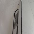 Art Deco Spiegel Met Geslepen Glas In Aluminium Lijst, Jaren 30 thumbnail 16