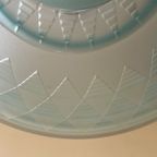 Lamp Hanglamp Schaallamp Blauw Art Deco 1930 Frans thumbnail 3