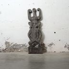 Indonesisch Paneel Met Houtsnijwerk thumbnail 3