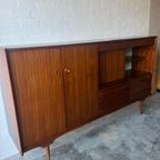 Retro Vintage Mid-Century Dressoir,High-Board,Wandkast Xl thumbnail 14