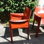 Mario Bellini Diner Chairs Cassina 1970’s Cab 412 & 413 thumbnail 4