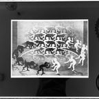 M.C. Escher Kunst-Print Poster Encounter In Aluminium Lijst thumbnail 2