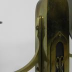Set Van 2 Messing Art Nouveau Kandelaar, Rond 1910 thumbnail 19