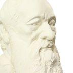 Grote Klassieke Buste Oude Man Met Baard Gips 50cm thumbnail 4