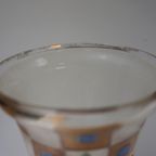 Art Nouveau Glazen Vaas, Belle Epoque Periode thumbnail 8