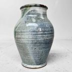 Mingei 民芸 Ceramic Wood Fired Tsubo Vase,  Taishō Periode, Japan thumbnail 7