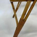 Vintage Rotan Tafel Bijzettafel Rohe Noordwolde Jaren 60 thumbnail 10