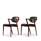 Reupholstered Rosewood Z-chair : No. 42 By Kai Kristiansen 1960s, Set Of 2 thumbnail 12