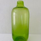 Vintage Glazen Vaas In Kleur Helder Groen thumbnail 2