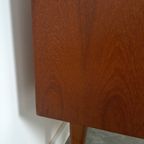 Vintage Teak Fineer Dressoir Met Lades thumbnail 8