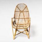 Vintage Design Rotan Fauteuil , Rohé Noordwolde, 1960S thumbnail 4