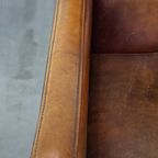 Set Van 2 Mooie En Comfortabele Schapenleren Art Deco Design Fauteuils Met Een Prachtige Kleur thumbnail 8
