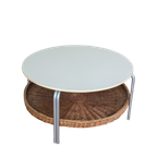 Salontafel Met Lectuurmand – Jaren 70 - (mf20) thumbnail 3