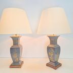 Set 2 Vintage Tafellamp Tin Messing ’60 Mid Century Japandi thumbnail 8