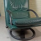 Vintage Rolf Benz Leren Swivel Fauteuil, Torino Bmp thumbnail 15